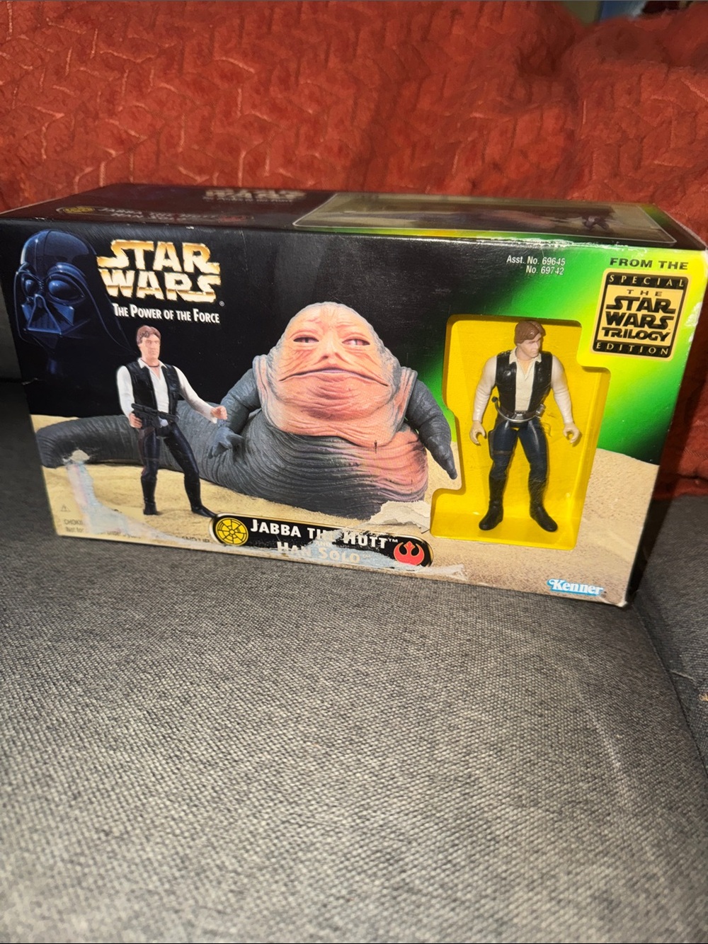 Vintage 1997 Kenner Star Wars Power of the Force Jabba the Hutt & Han Solo Speci